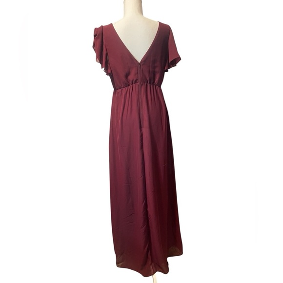 BIRDY GREY, Elegant Burgundy Maxi Dress - Picture 3 of 8